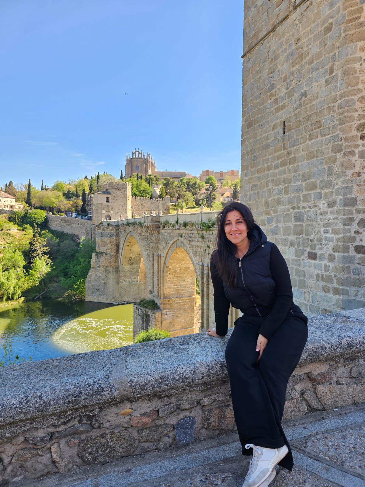 Laura en Toledo durante su viaje
