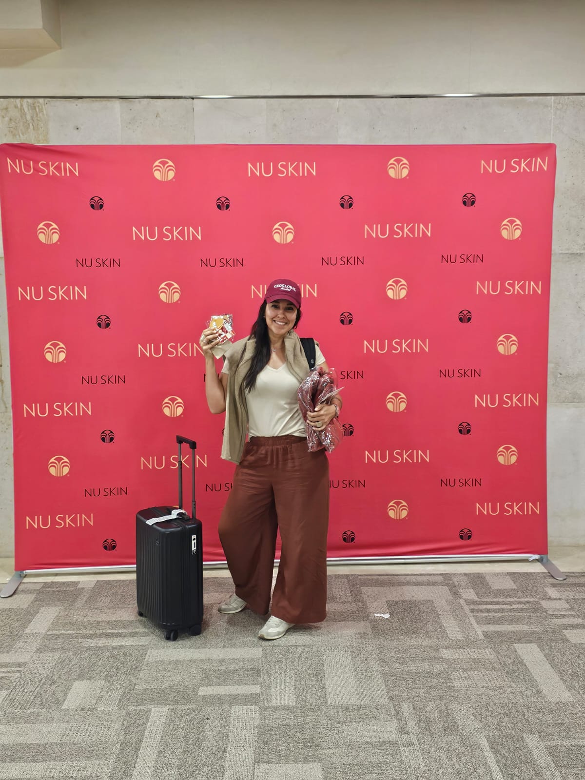 Laura en un evento de Nu Skin